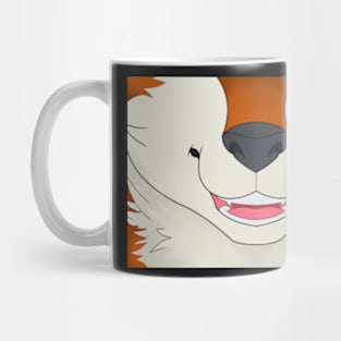 Orange Husky Face Mug